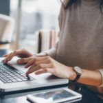 Woman Using Her Laptop