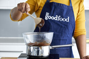 Melting chocolate in a bain marie