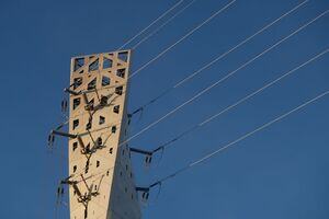 Powerline in the city of Vasa.